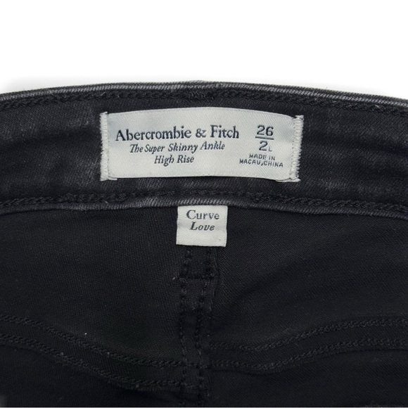 {A&F} "The Super Skinny Ankle High Rise" Tall Curve Love Stretch Denim Jeans - Picture 6 of 7